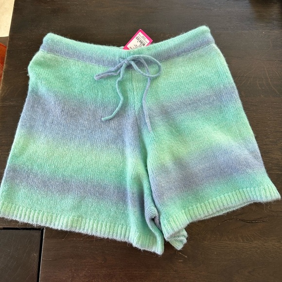 NWT LILLY PULITZER Wanetta Sweater Shorts Surf Blue Space Dye (10) - Picture 6 of 8